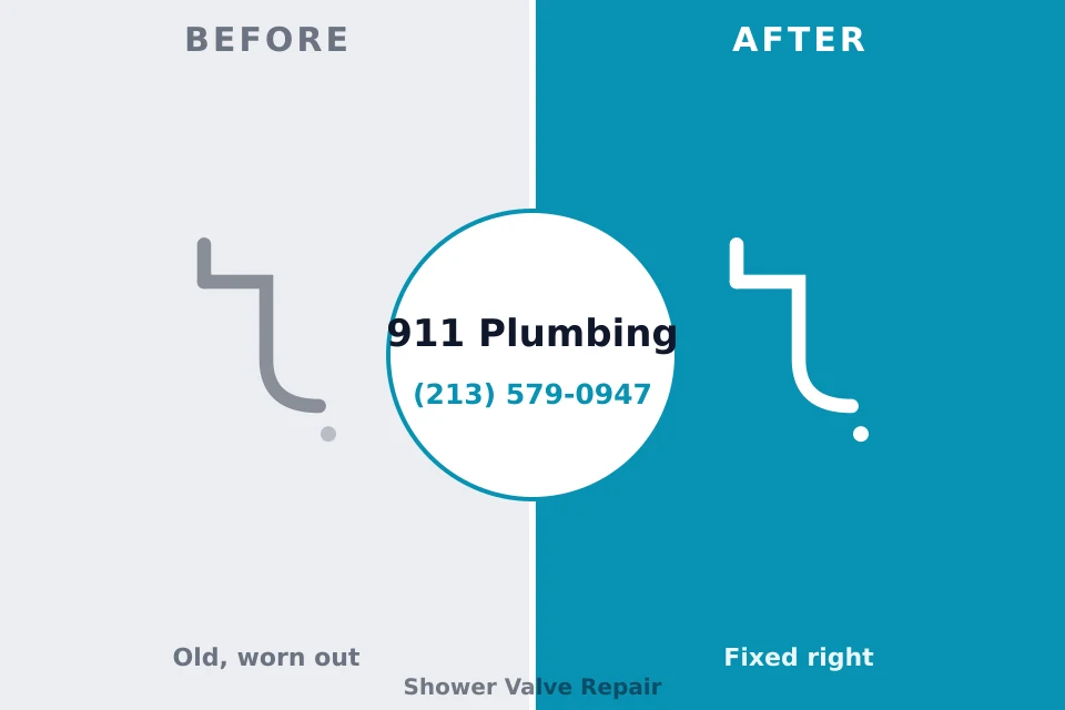 Before and after: plumbing repair South Lake Tahoe, CA